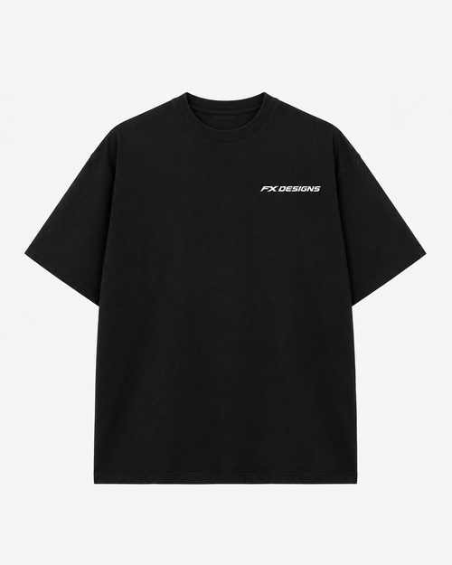 Black Oversized FX Designs T-Shirt